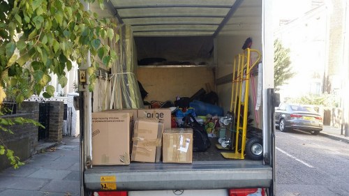 Van parked outside a Gipsy Hill commercial property ready for business waste removal